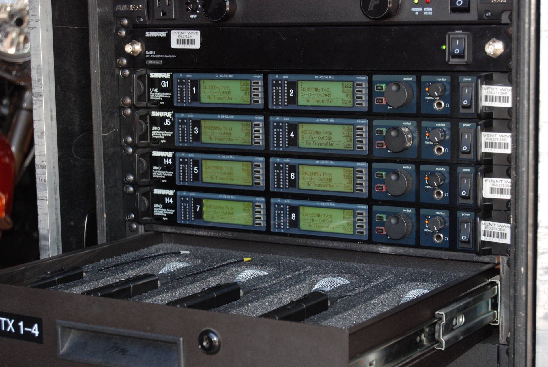 Absolute Corresponding to Acquisition Shure UHF-R 8-Channel Rack – Event Wave Productions